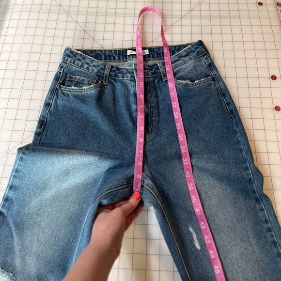 Anthropologie Avic Les Filles NWT size 27 distressed stretch denim jeans - Picture 9 of 16